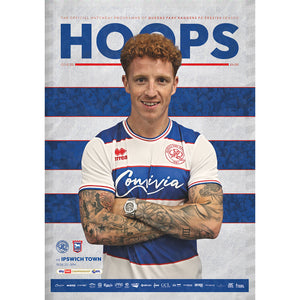 Queens Park Rangers v Ipswich Town football programmes