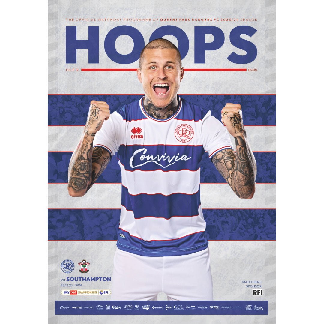 Queens Park Rangers v Southampton football programmes
