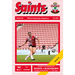 Southampton Women vs Blackburn Rovers Women football programmes
