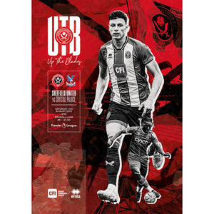Sheffield United v Crystal Palace football programmes