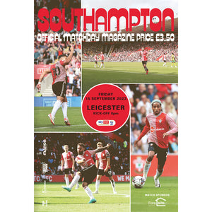 Southampton v Leicester City football programmes
