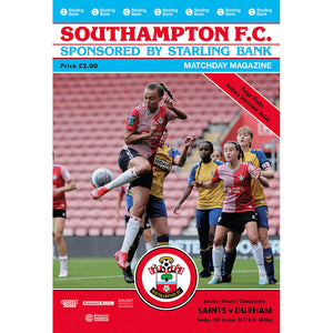 Southampton Women vs Durham Women football programmes