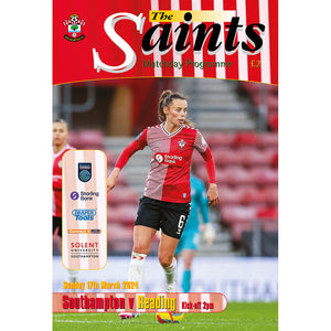 Southampton Women vs Reading Women football programmes