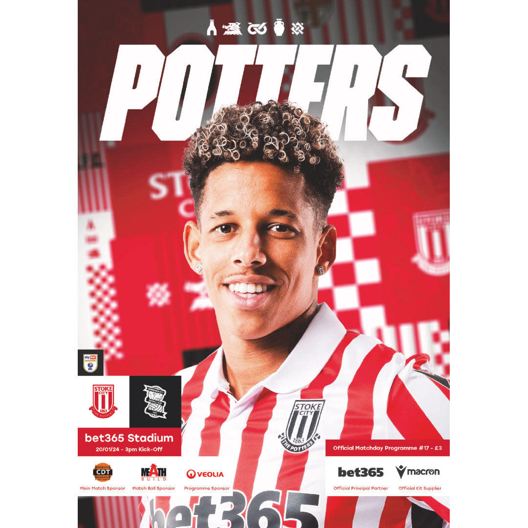 Stoke City vs Birmingham City football programmes