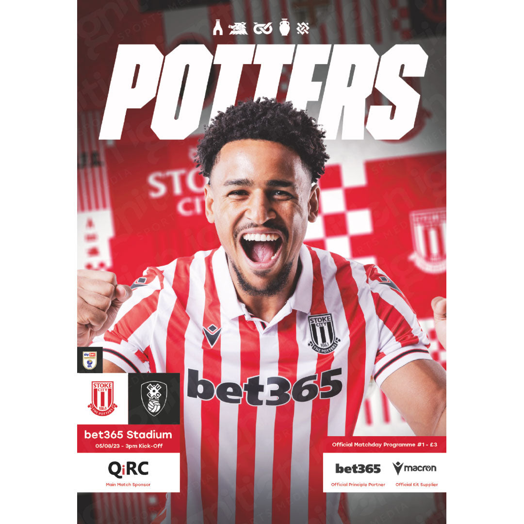 Stoke City vs Rotherham United football programmes