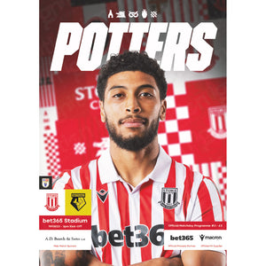 Stoke City vs Watford football programmes