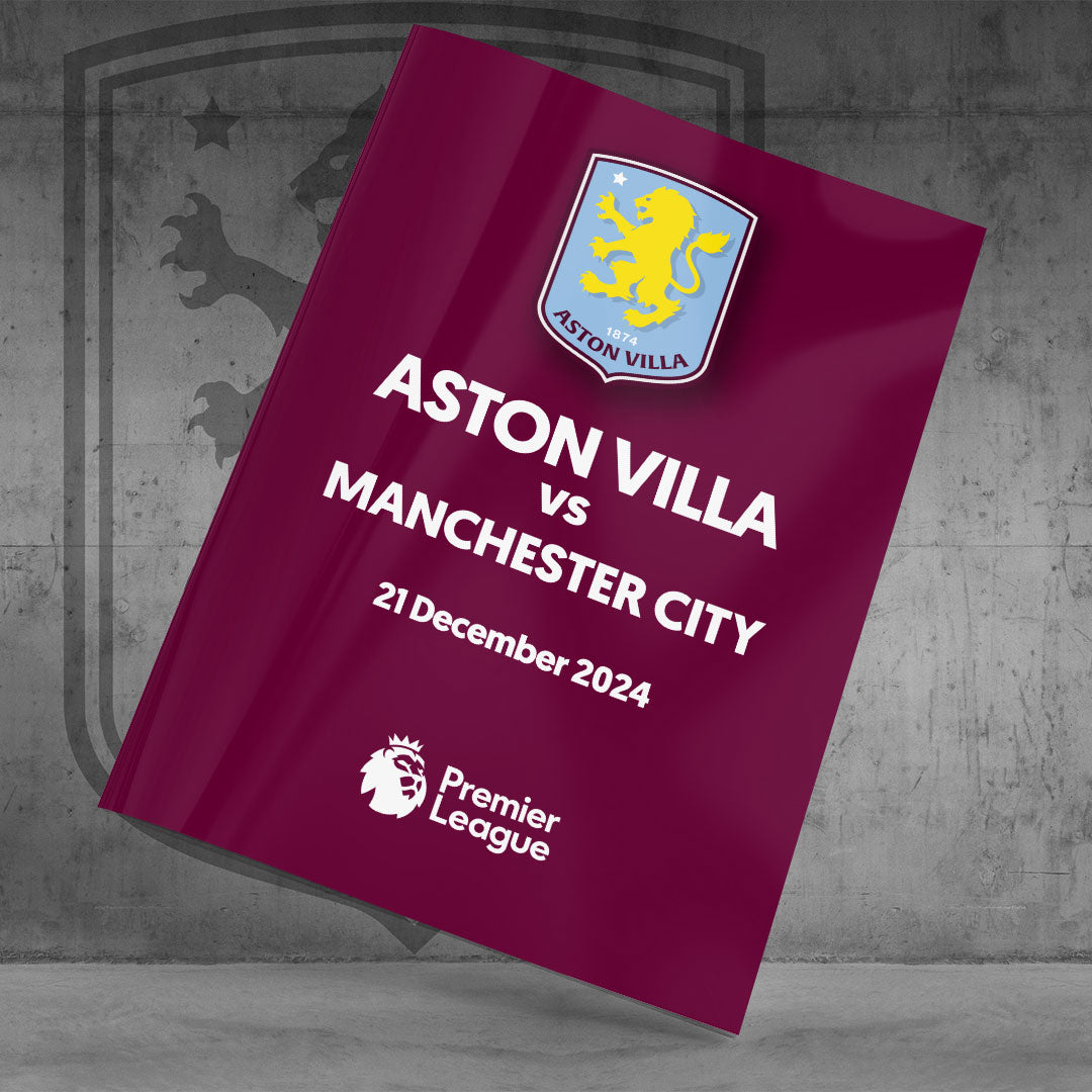 Aston Villa vs Manchester City football programme