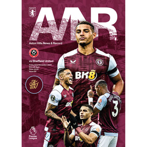 Aston Villa vs Sheffield United football programme
