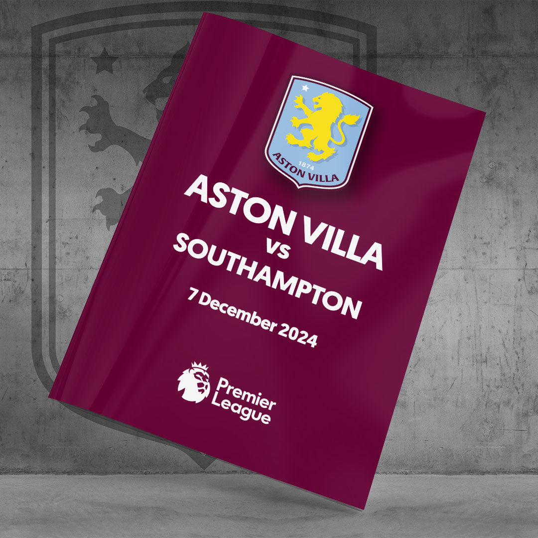 Aston Villa vs Southampton football programme