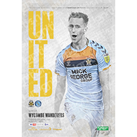 Cambridge United vs Wycombe Wanderers