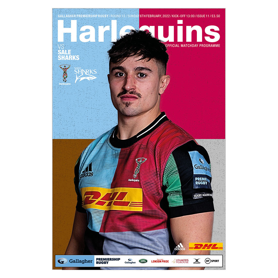 Harlequins vs Sale rugby programmes