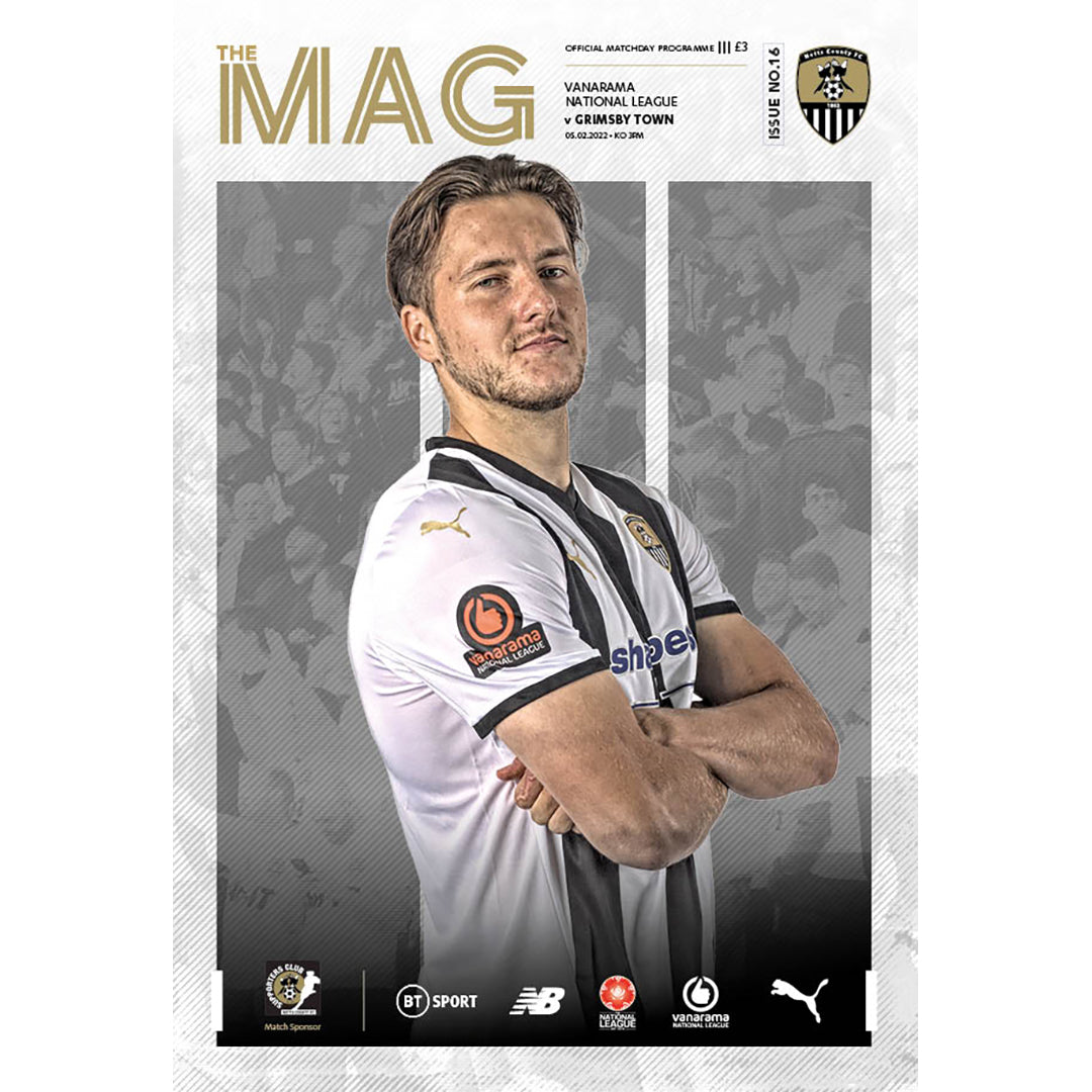Notts County vs Grimsby Town football programmes