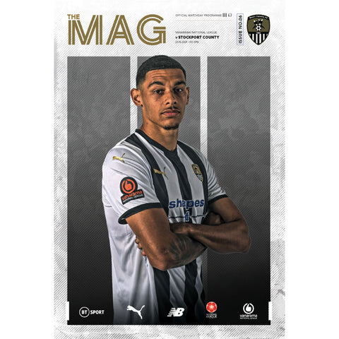 Notts County vs Stockport County football programmes