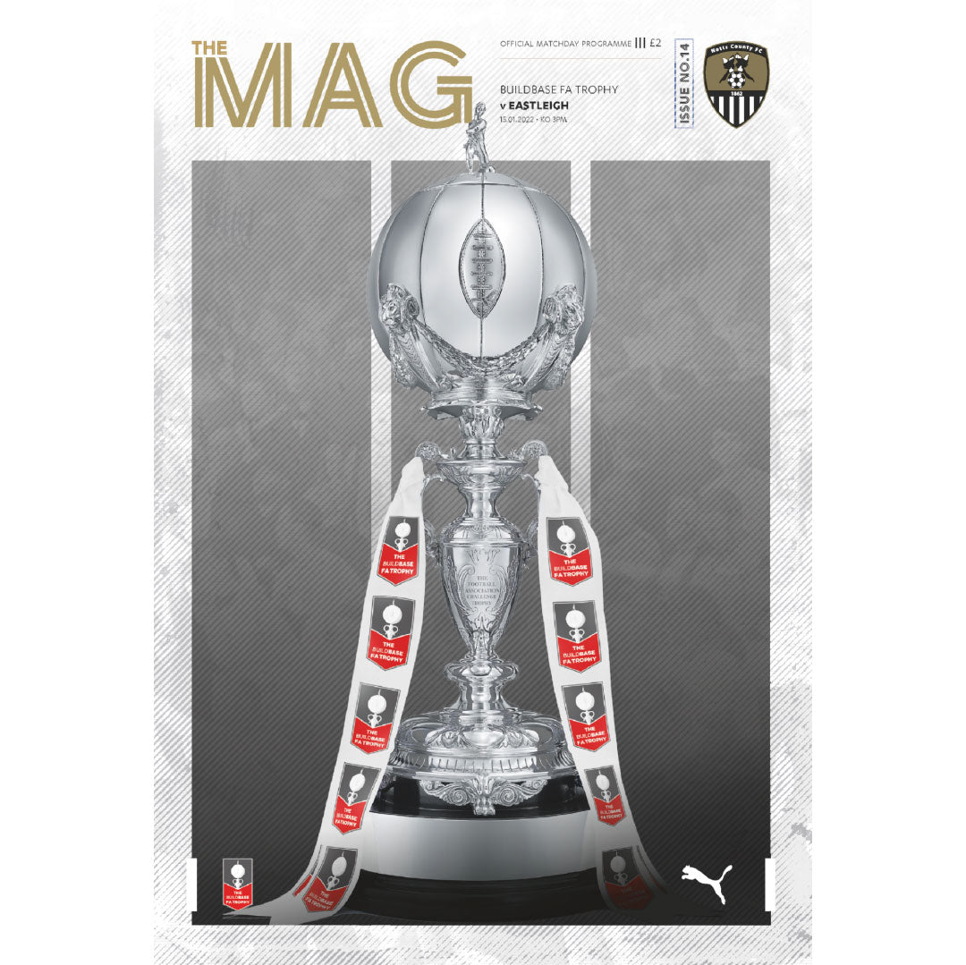 Notts County vs Eastleigh (FA Trophy) football programme
