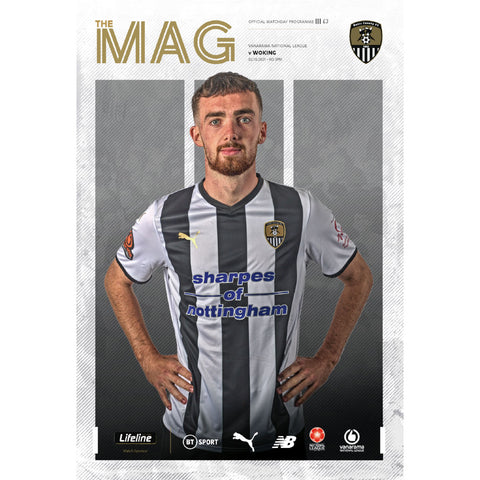 Notts County vs Woking football programmes