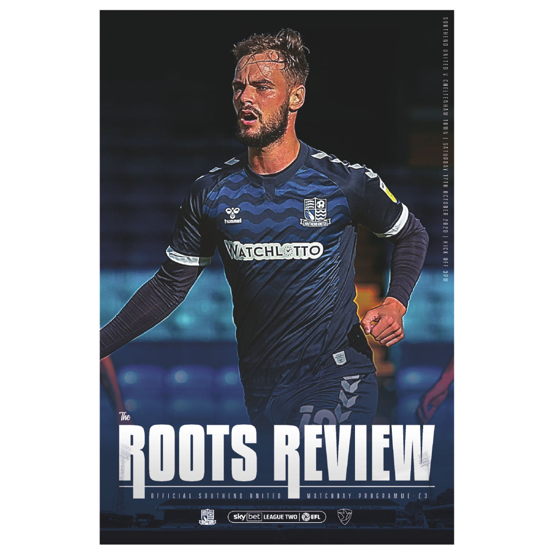Southend United vs Cheltenham Town football programmes