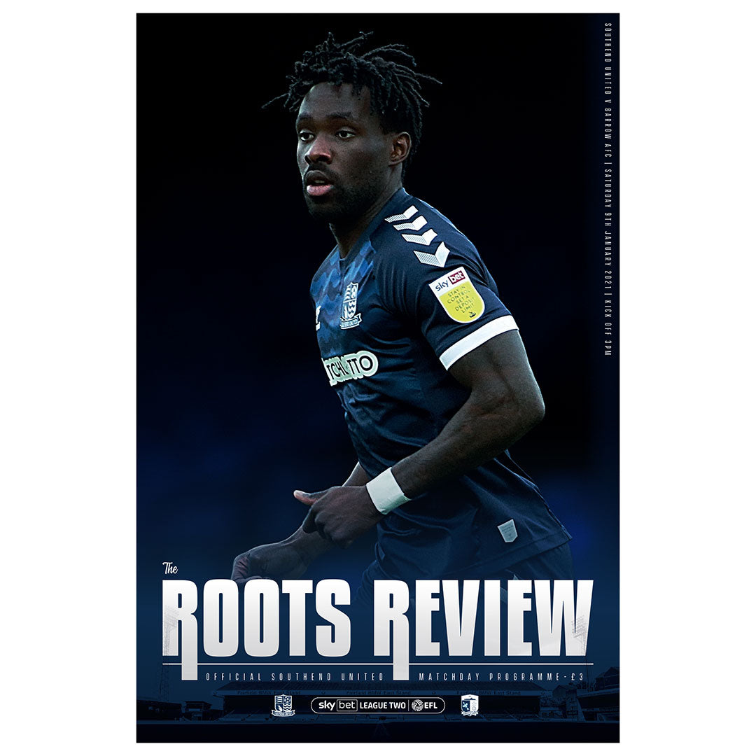 Southend United vs Barrow football programmes
