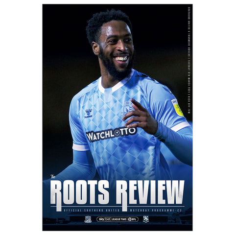 Southend United vs Tranmere Rovers football programmes
