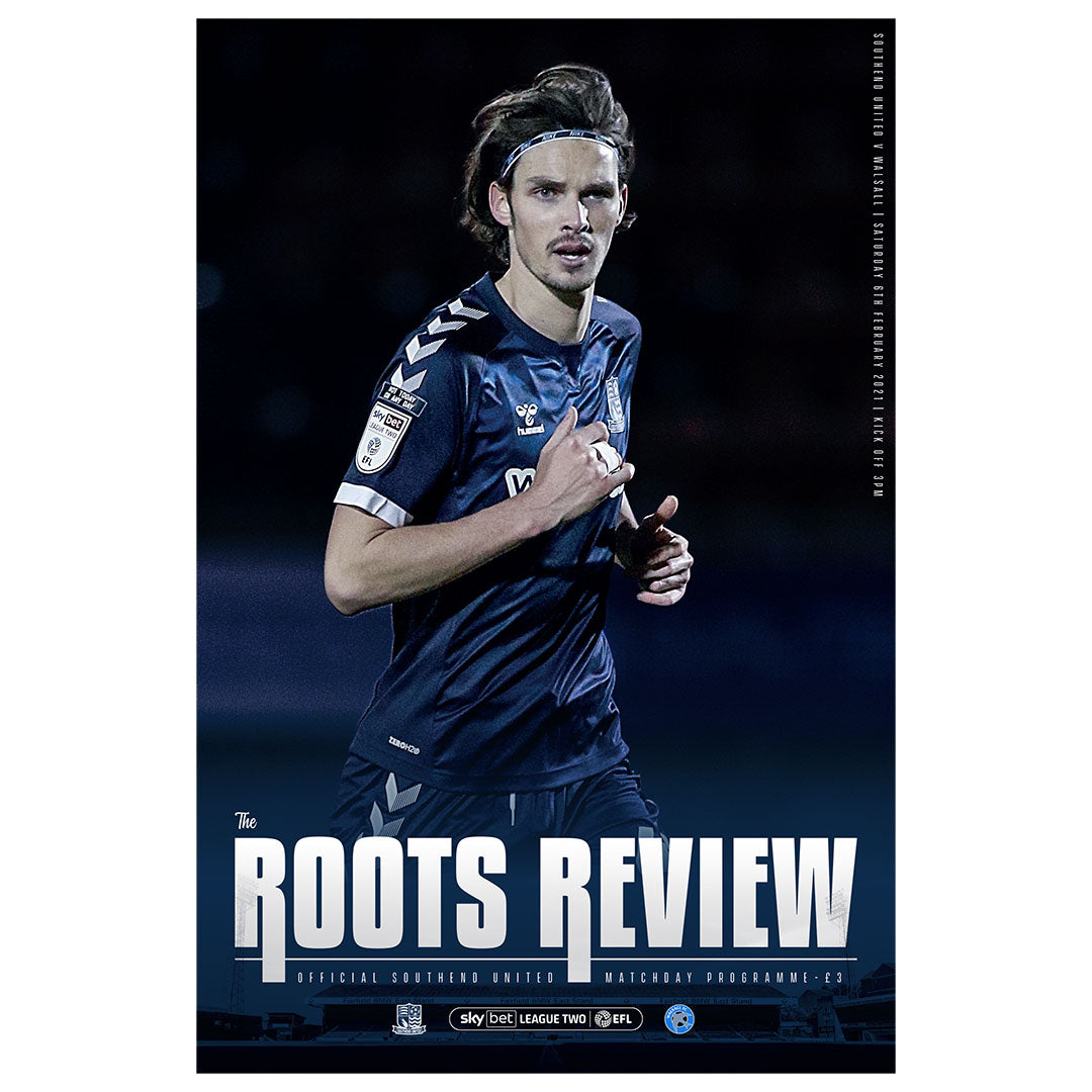 Southend United vs Walsall football programmes