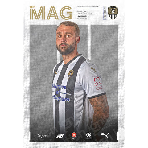 Notts County vs Eastleigh football programmes