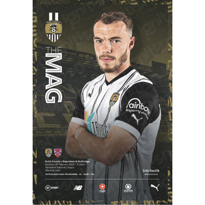 Notts County vs Dagenham & Redbridge football programmes