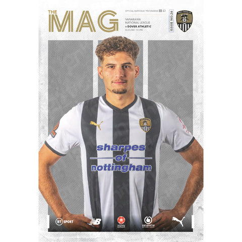 Notts County vs Dover Athletic football programmes