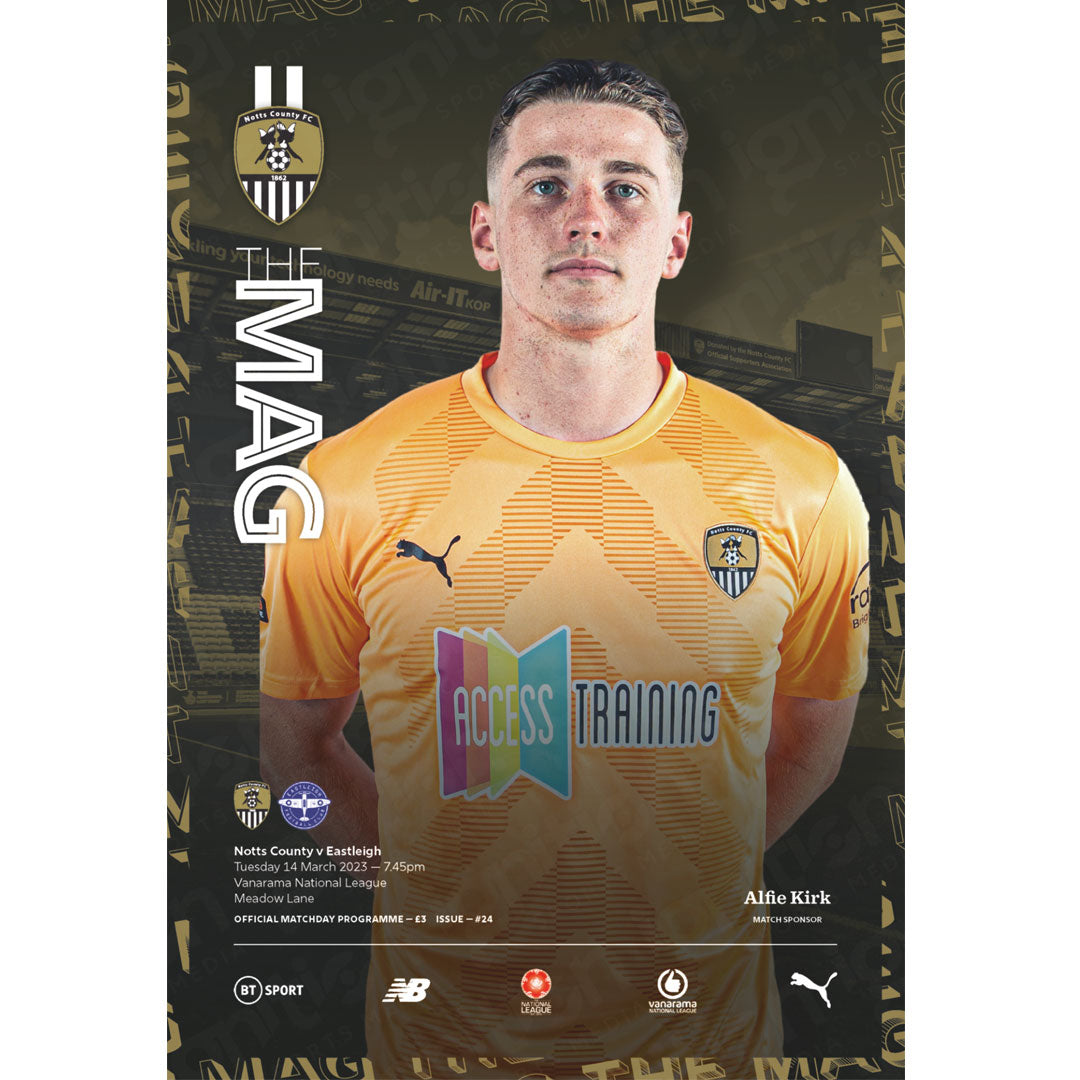 Notts County vs Eastleigh football programmes