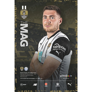 Notts County vs FC Halifax Town football programmes