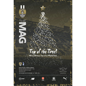 Notts County vs Oldham Athletic football programmes