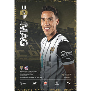 Notts County vs Scunthorpe United football programmes