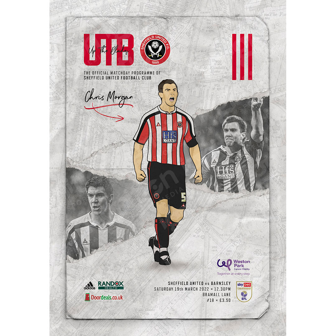 Sheffield United vs Barnsley football programmes