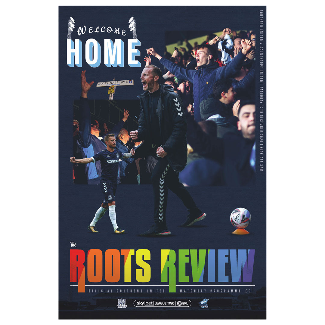 Southend United vs Scunthorpe United football programmes