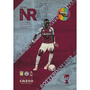 Aston Villa vs Manchester City football programme